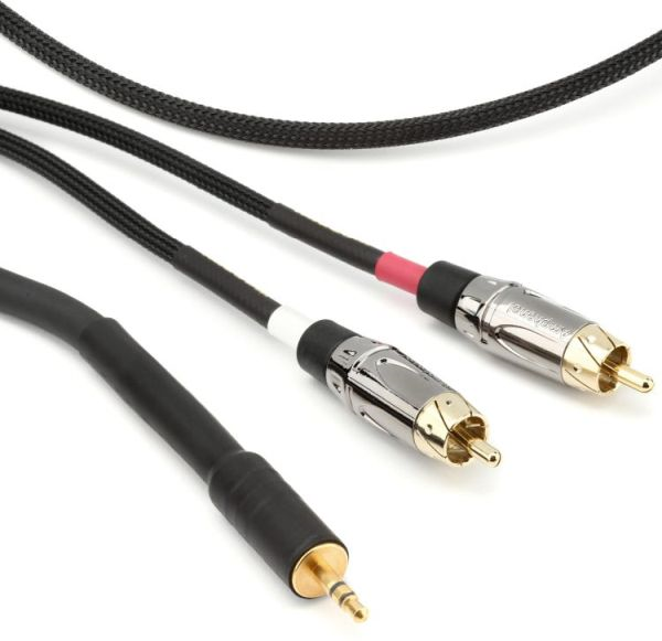 Audio kabel 3,5 mm TRS na 2× RCA M/M 1 m