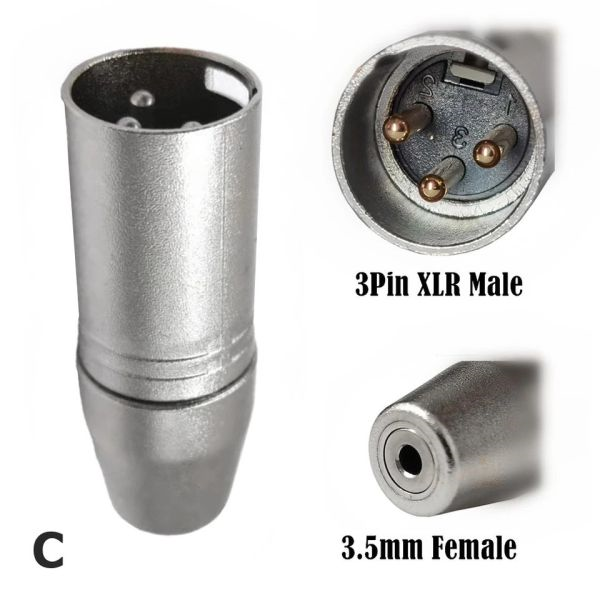 Adapter 3,5 mm TRS ženski na XLR ženski