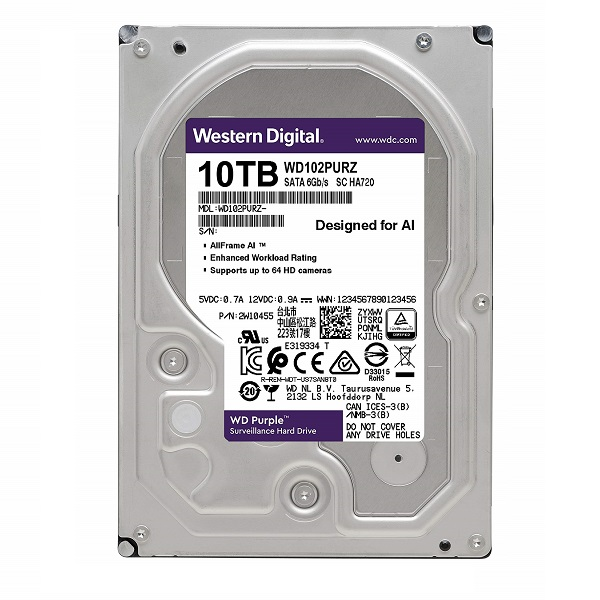 HDD WD Purple 10 TB