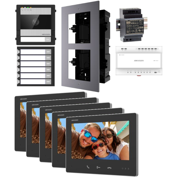Video komplet 2-wire HD 5 stanova