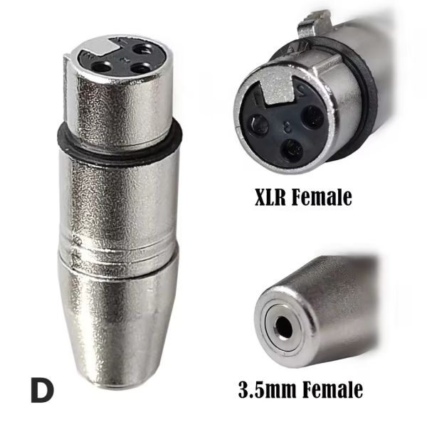 Adapter 3,5 mm TRS ženski na XLR muški