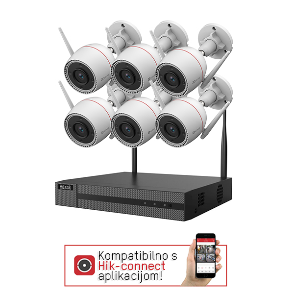 Video komplet 4MP 6 kamera Ezviz Wi-Fi ColorVu