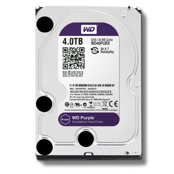 HDD WD Purple 4TB obnovljeni