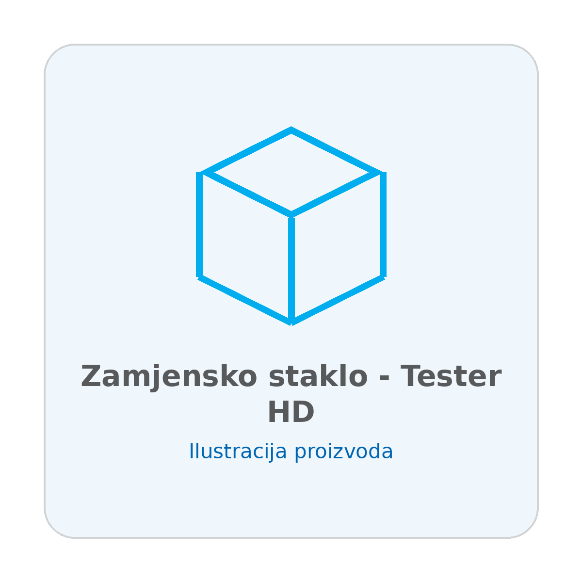 Zamjensko staklo - Tester HD