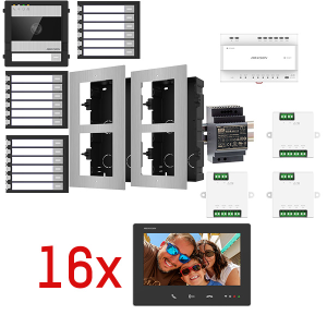Video komplet 2-wire HD 16 stanova