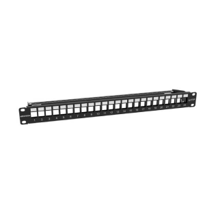 BLACK PATCH PANEL UTP 24 PORT DS-1CP0U24-1U