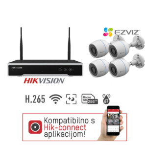 Video komplet 2MP 4 kamere Ezviz NVR WiFi